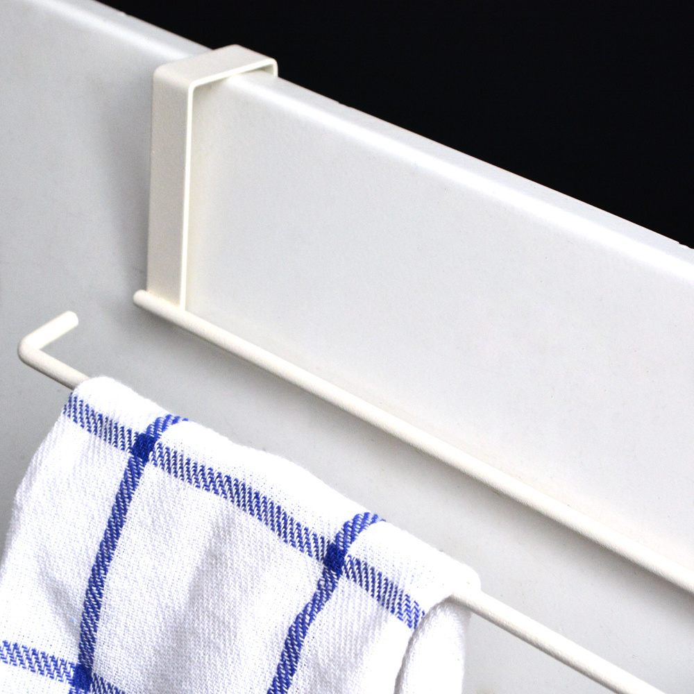 Under Cabinet Over Door Stainless Steel Kitchen Roll Paper Towel Holder Tissue Hanger Organizer Rack