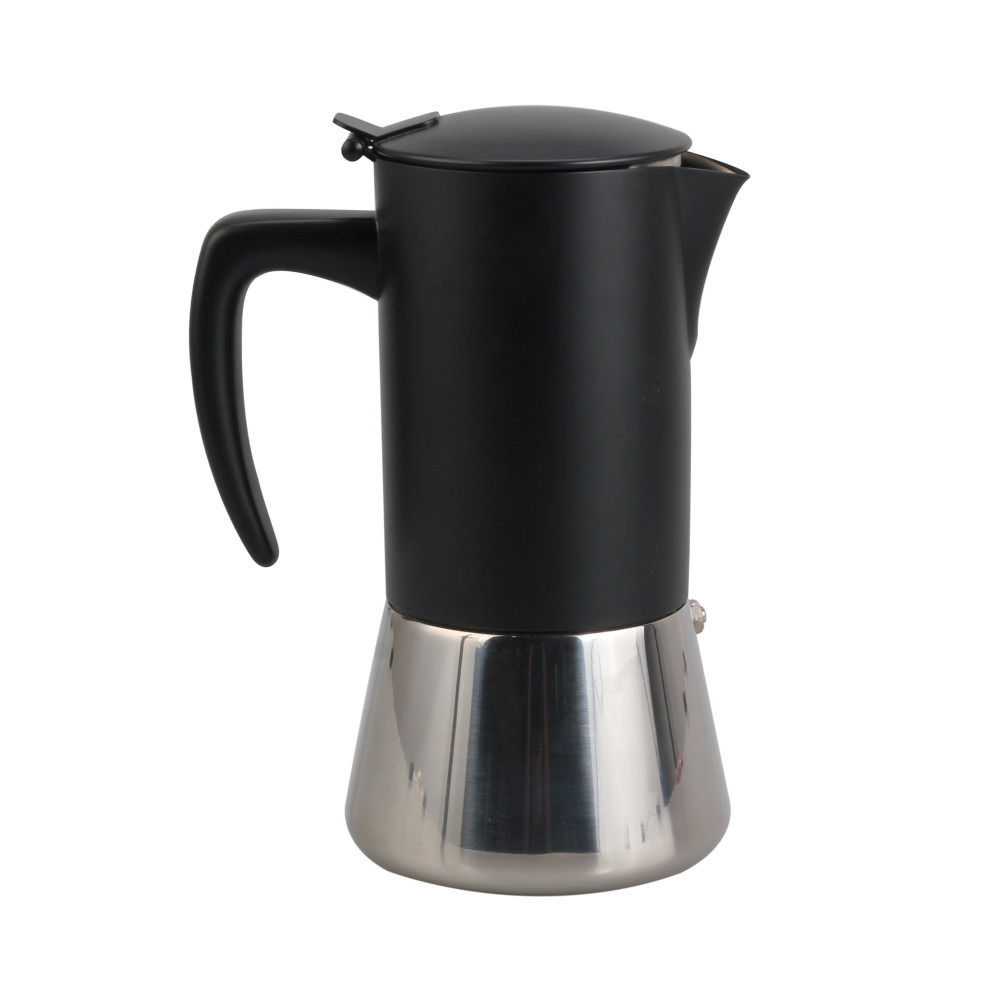 Milano Stovetop Espresso Maker Moka pot 3 espresso Cup - 5 oz, White - Cuban Coffee Maker Stove top coffee maker Moka Italian