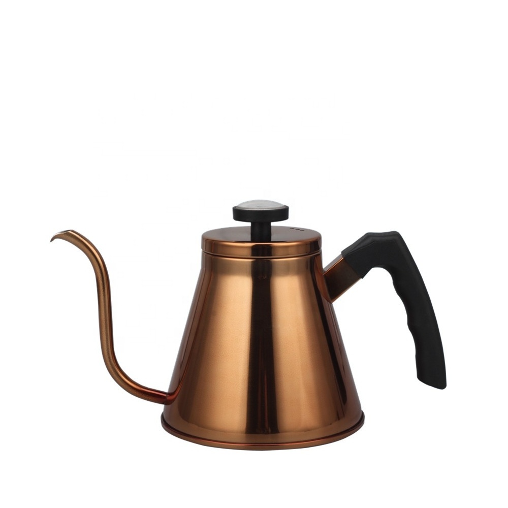 Stainless steel 304 Coffee Gooseneck with Built-In Thermometer Pour Over Coffee Kettle