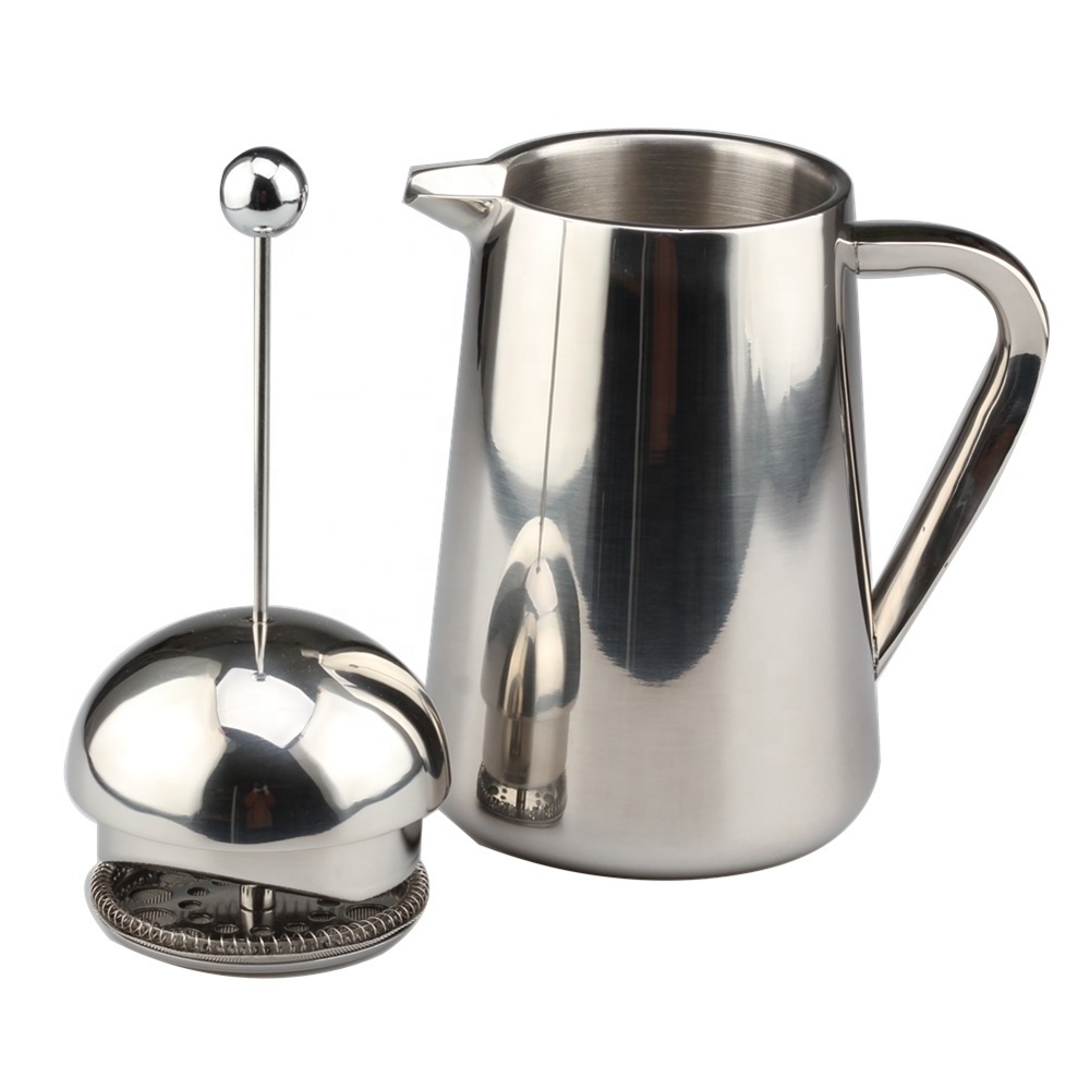 French Press Coffee Maker, 304 Grade Stainless Steel Insulated Coffee Press