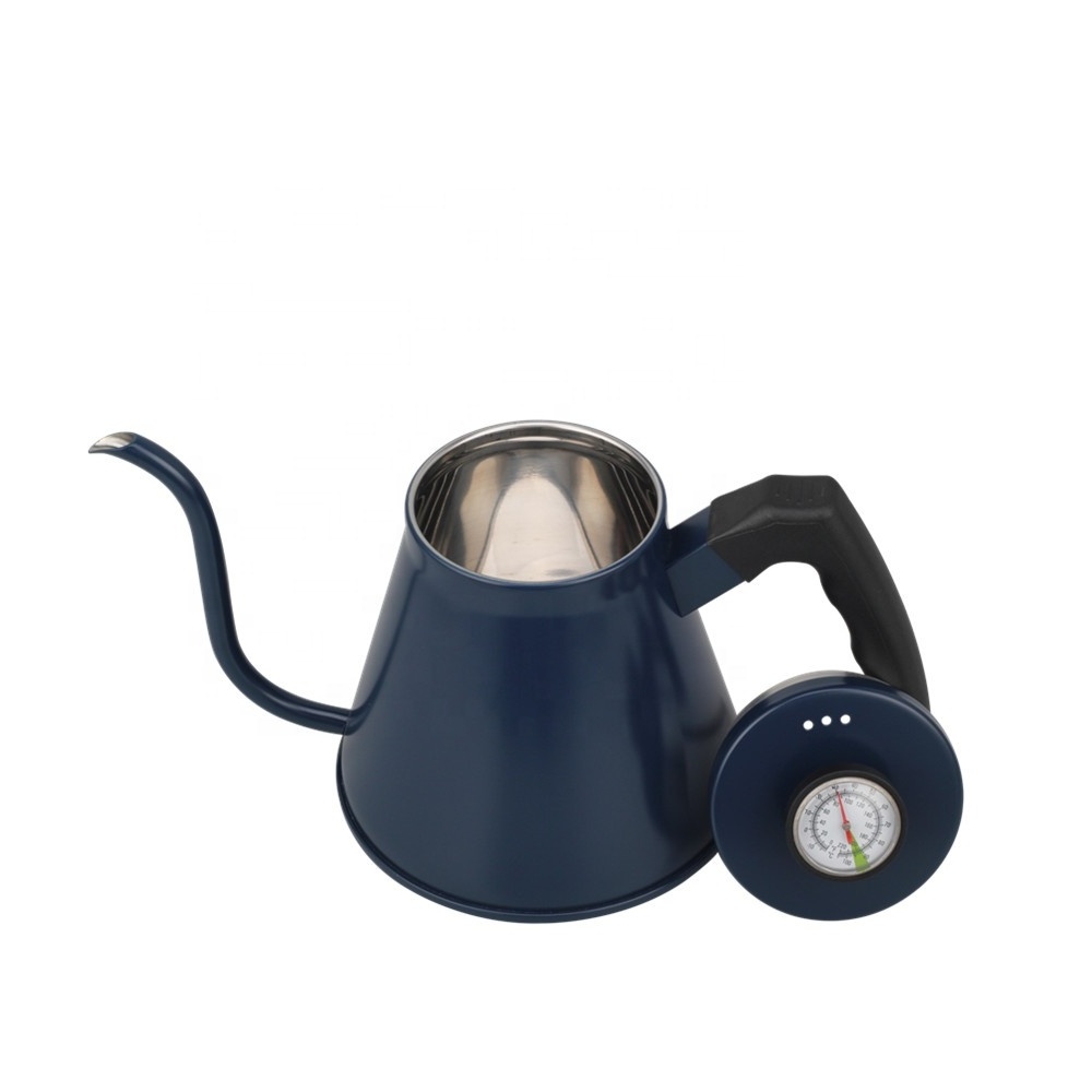 Manufacturer Thermometer coffee drip gooseneck kettle Long Spout Jug Kettle Pot coffee Pot stainless steel coffee kettle