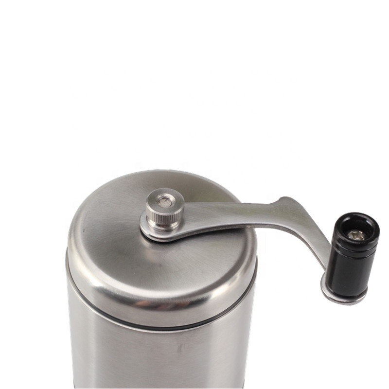 Manual Coffee Grinder with Ceramic Conical Burr Mill, Portable Hand Coffee Grinder with Built in Filter