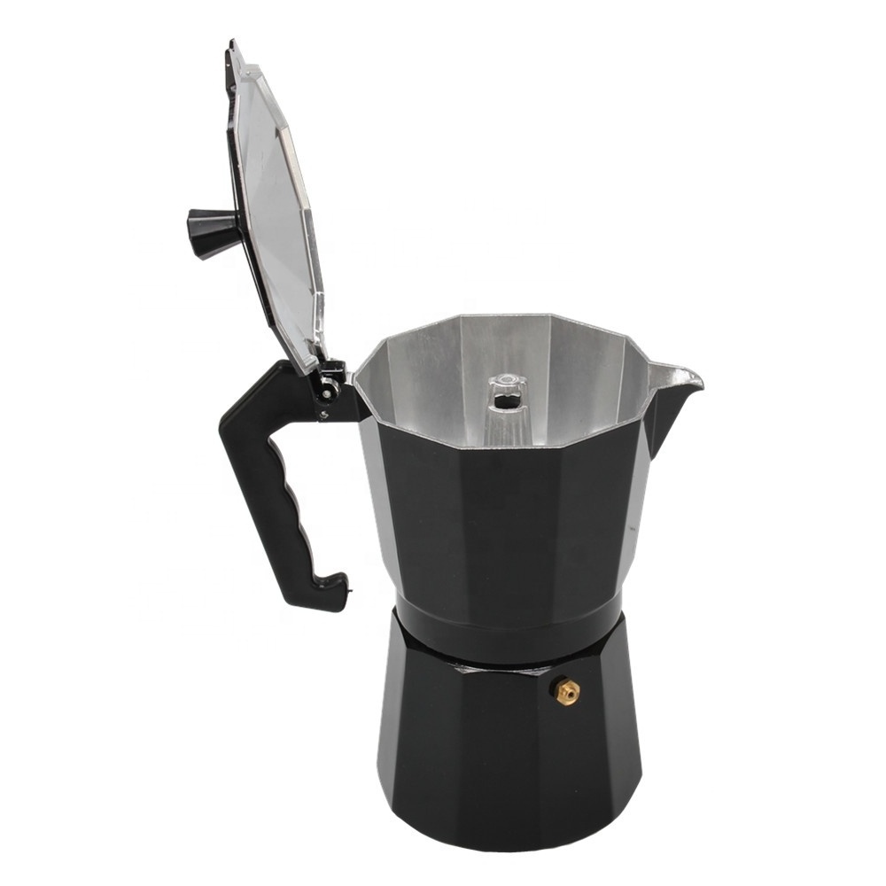 Stovetop Espresso Machine Moka Pot Espresso and Coffee Maker for for Gas or Ceramic Stovetop