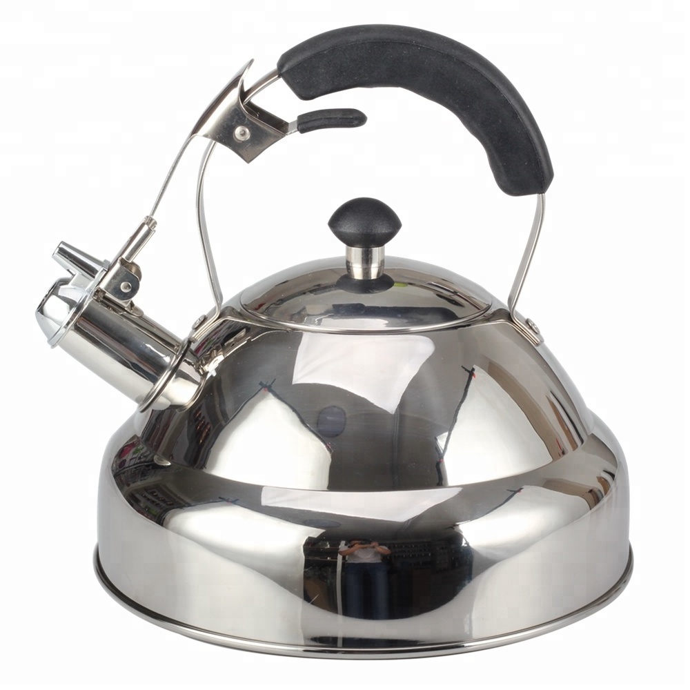 Whistling Tea Kettle with RAPID BOIL Technology - Stove Top Kettles Teapot with special Handle, Stainless Steel Mirror F