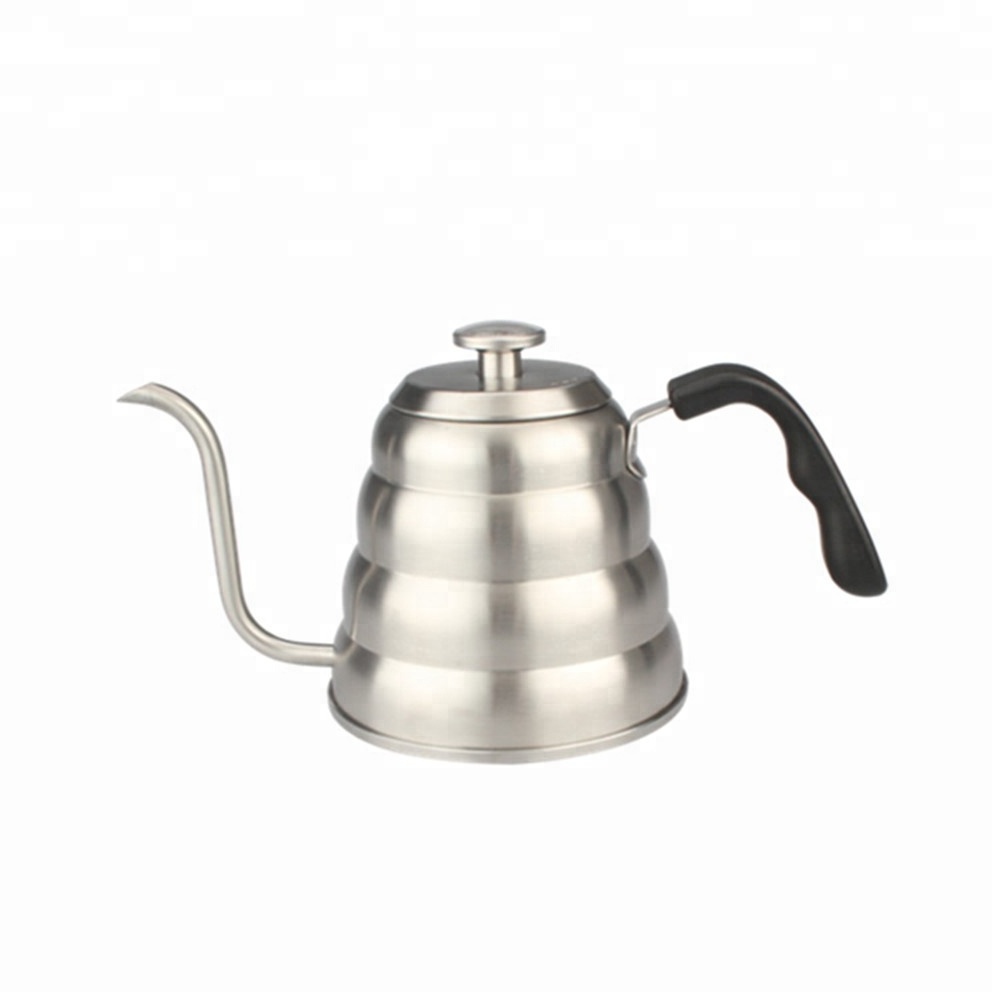 Gooseneck Spout Hand drip stainless steel pour over coffee kettle with thermometer