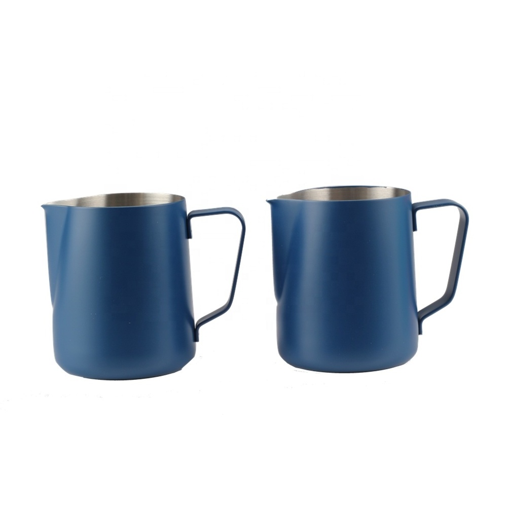 Measurements on Both Sides Inside, Perfect for Espresso Machines, 20 OZ Stainless Steel Milk Frothing Pitcher