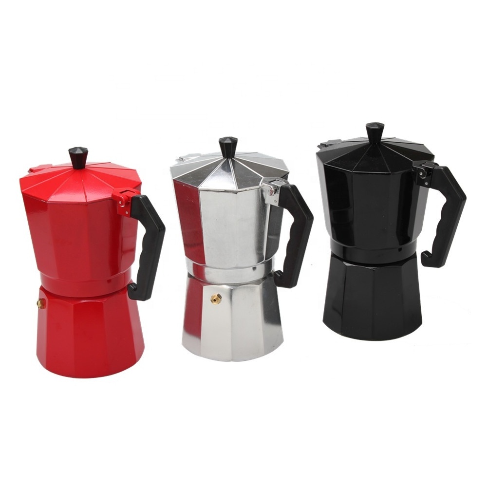 Stovetop Espresso Machine Moka Pot Espresso and Coffee Maker for for Gas or Ceramic Stovetop