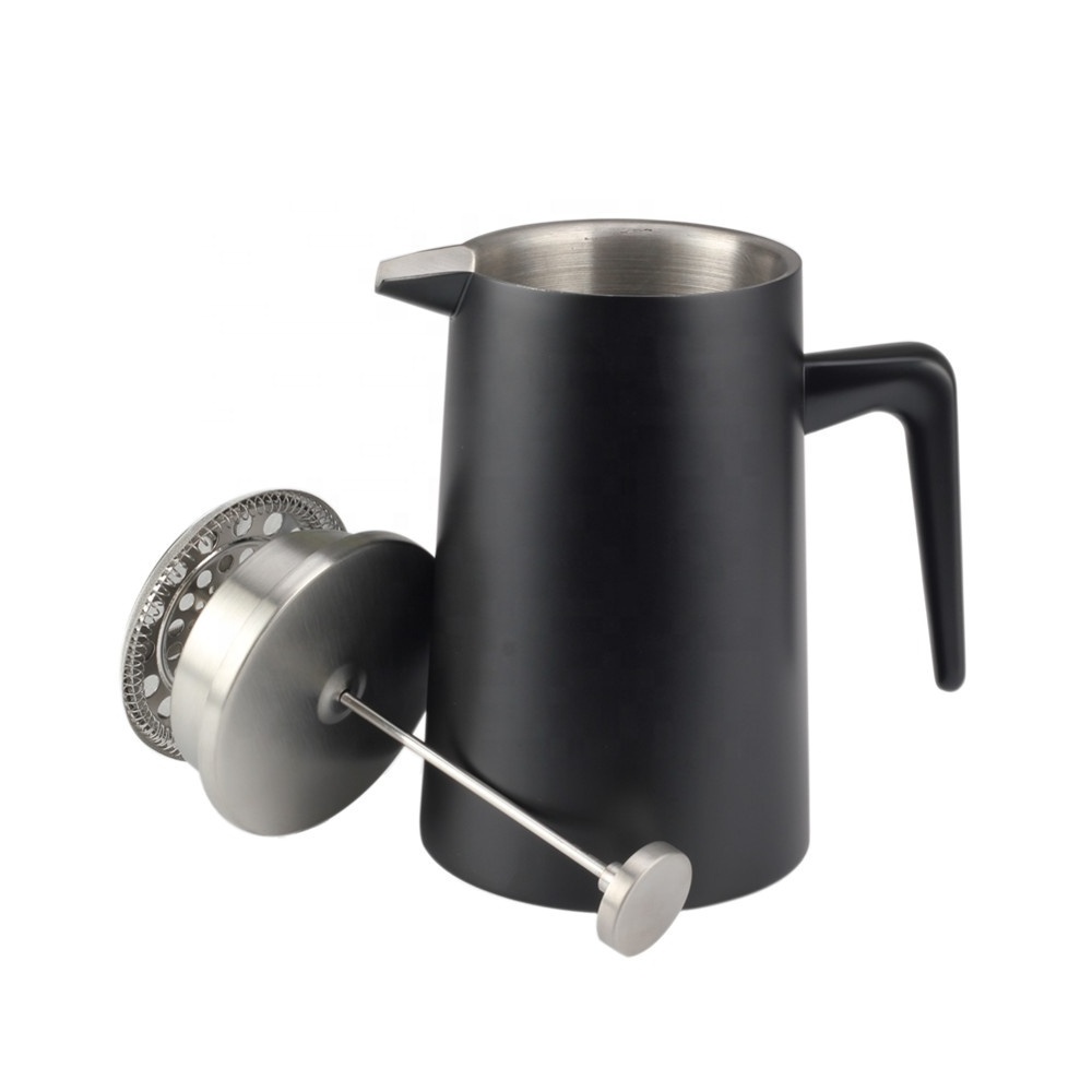 French Press Double-Wall Stainless Steel Coffee & Tea Maker,1.0L