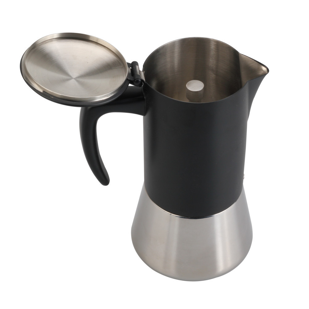 Milano Stovetop Espresso Maker Moka pot 3 espresso Cup - 5 oz, White - Cuban Coffee Maker Stove top coffee maker Moka Italian