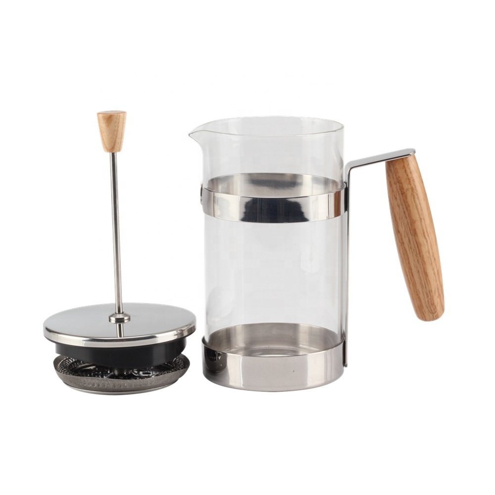 Factory direct selling cheap ceramic coffee french coffee press maker with strainer