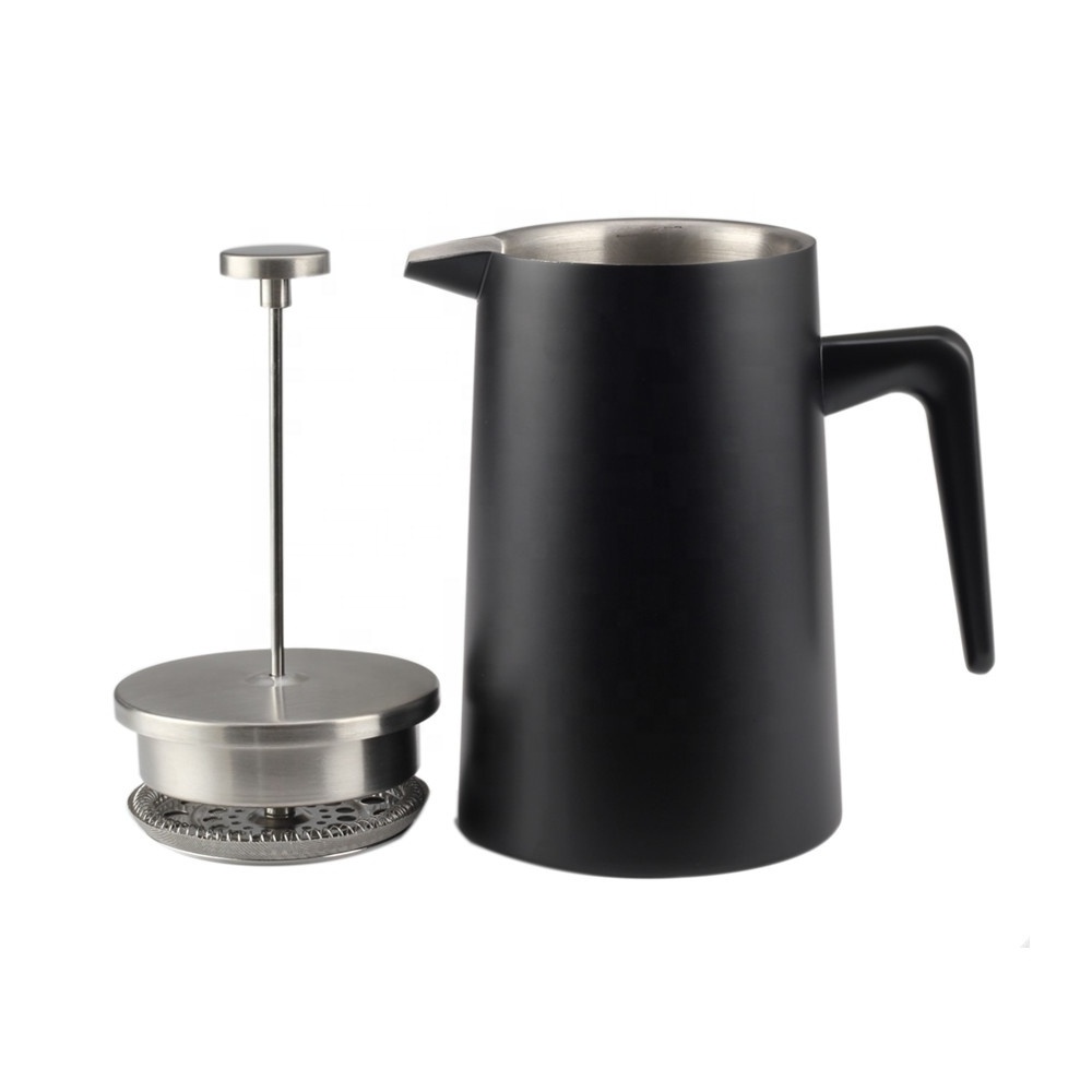 French Press Double-Wall Stainless Steel Coffee & Tea Maker,1.0L