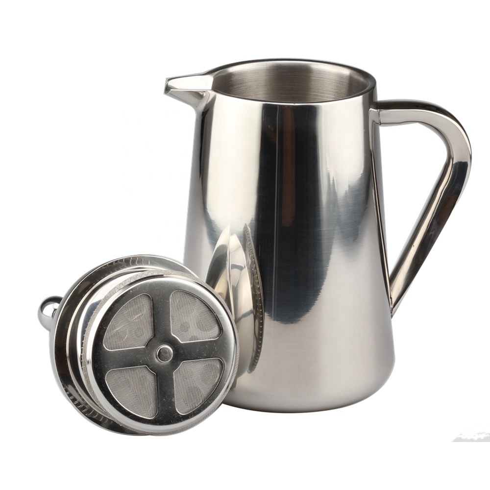 French Press Coffee Maker, 304 Grade Stainless Steel Insulated Coffee Press