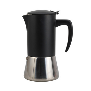 Milano Stovetop Espresso Maker Moka pot 3 espresso Cup - 5 oz, White - Cuban Coffee Maker Stove top coffee maker Moka Italian