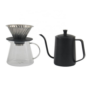 Pour Over Coffee Maker Set with Extra Large Coffee Dripper