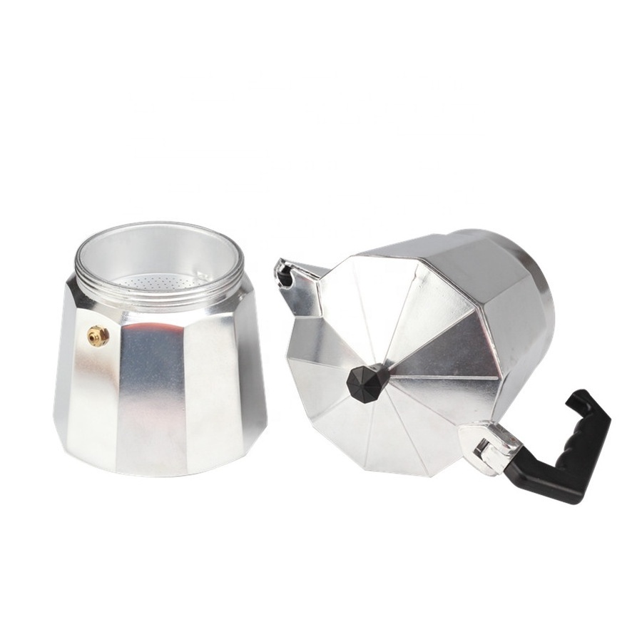 Italian Aluminum Silver Express Moka Pot