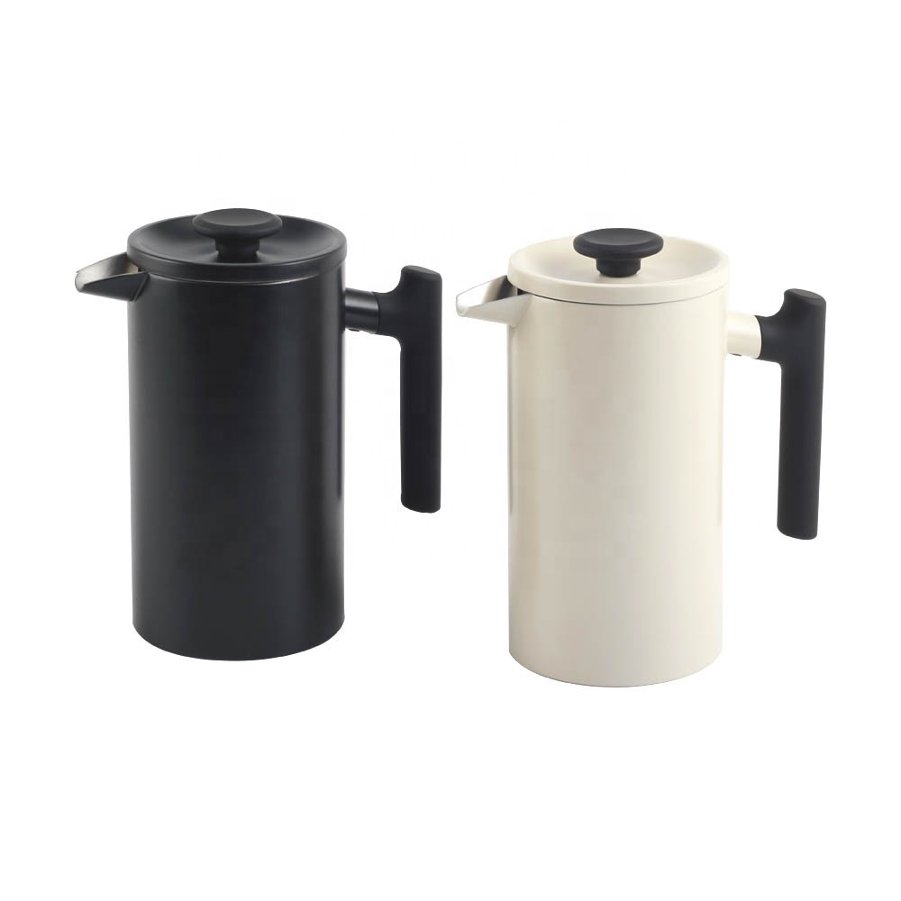 Cafe Pot Kitchen Accessories, 1L Vacuum Double Wall Stainless Steel French Press Coffee Maker