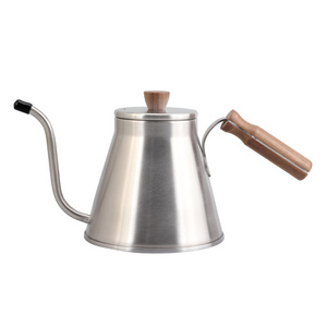 Gooseneck Kettle for Stove Top - Pour Over Kettle with  wooden handle  for Coffee and Tea - Suitable for all Stovetops