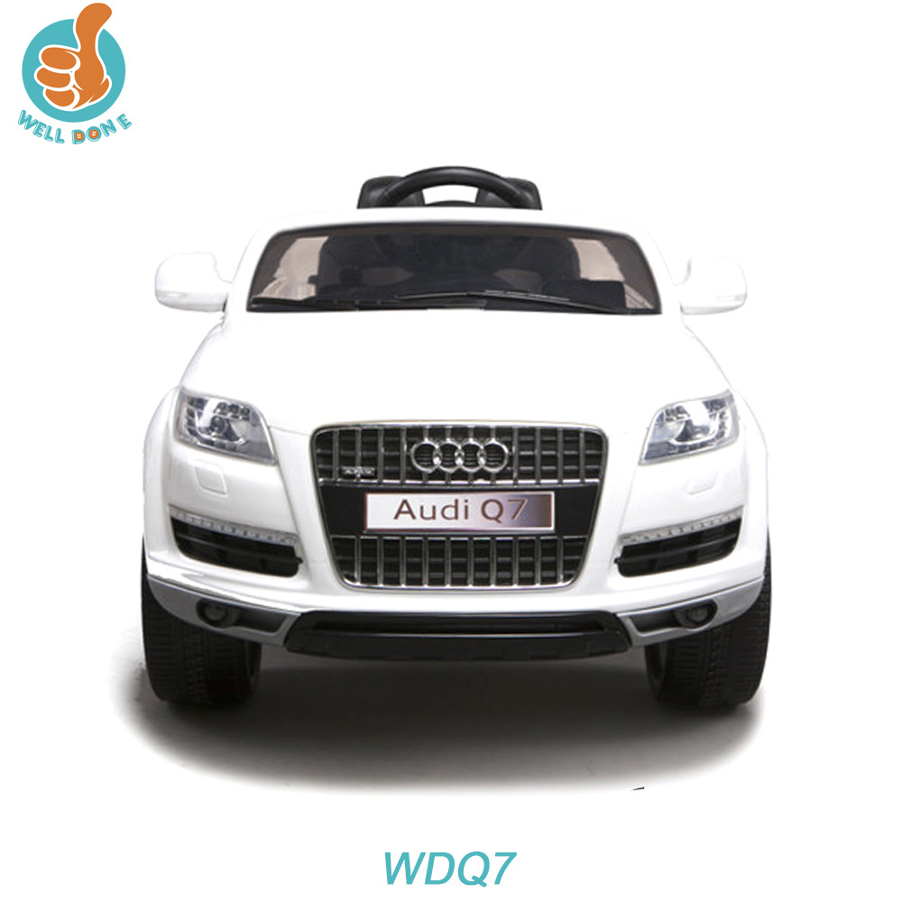 WDQ7 Licensed Audi q7 Suv Baby Ride On Toy Car, With Music And Horn, Fashion Kids Toy Car With Mp3 Port