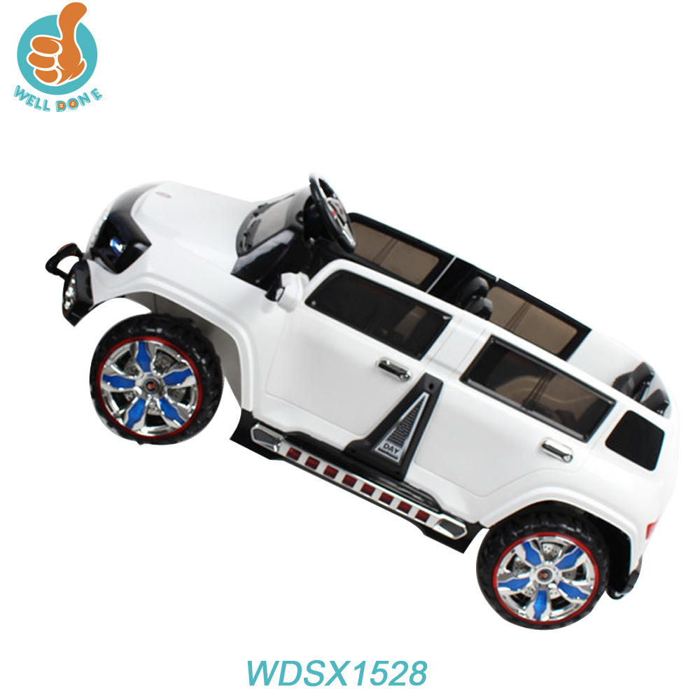 WDSX1528 Hot  kids ride on  car   4 Seater Electric car Toys with 12v battery adjust music