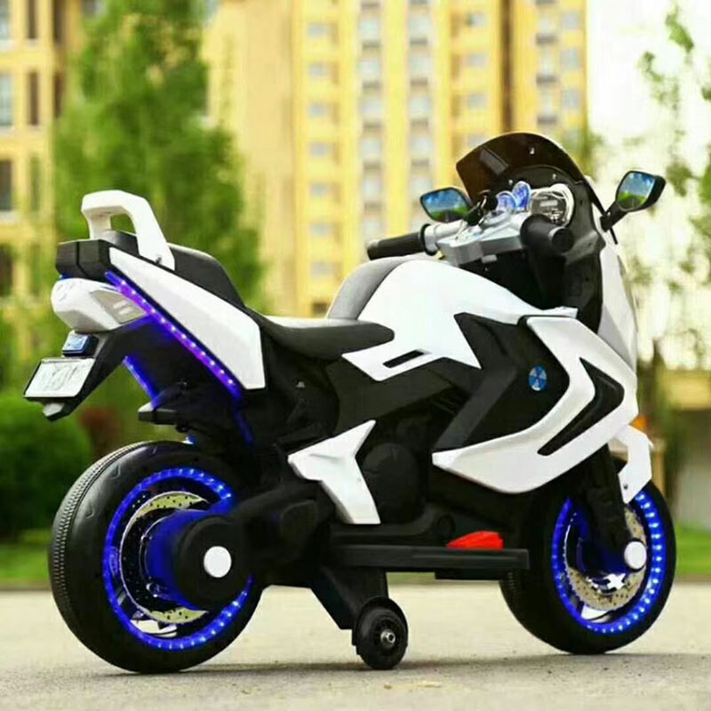 WDBQ-3188 electric kids motorcycle 12v children electric motorcycle with Safety assist wheel ride on toy cars for baby