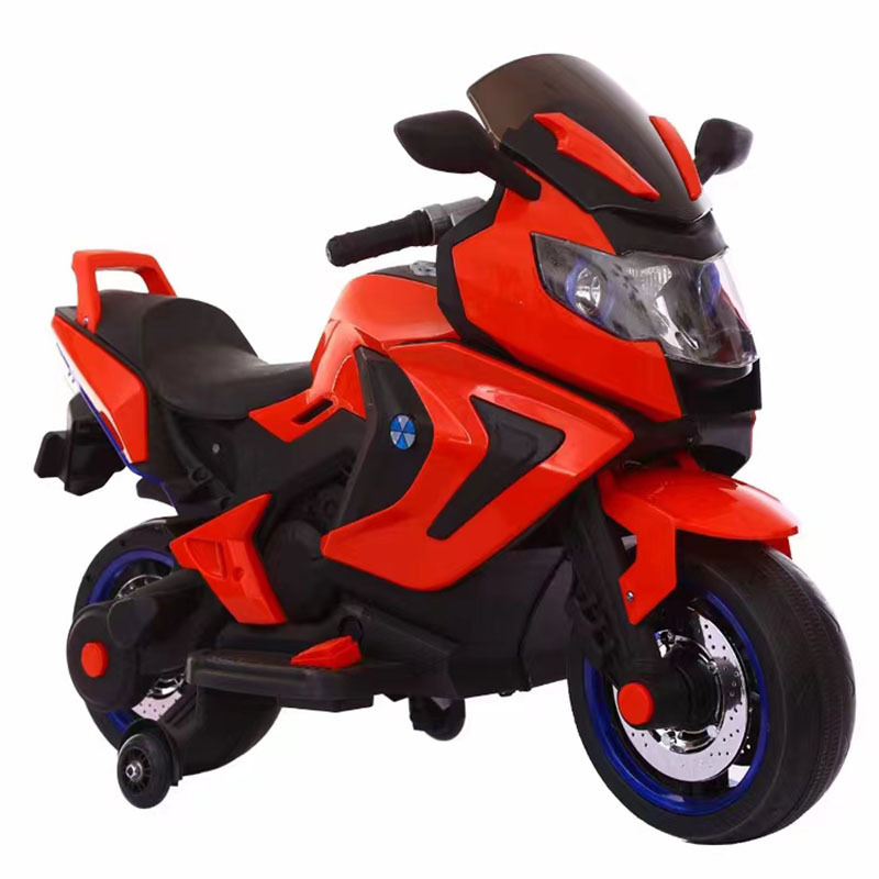 WDBQ-3188 electric kids motorcycle 12v children electric motorcycle with Safety assist wheel ride on toy cars for baby