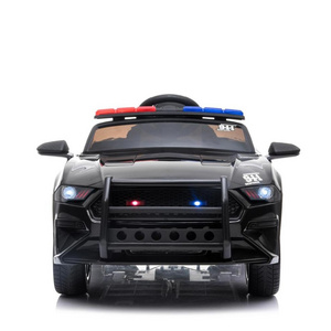 2019 New Kids Electric Ride On Police  Car  Four Wheel Children Electric Car Remote Control With One Seat