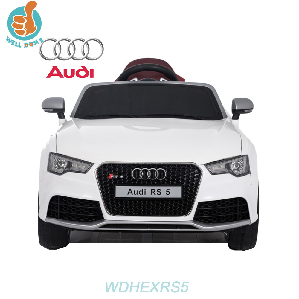 WDHEXRS5 Licensed Audi RS5 2016 New Electric Car For Kids With Remote Control, Leather Seat Power Display 2 Door Open