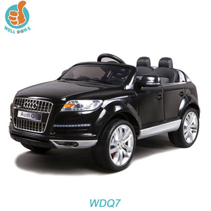 WDQ7 Licensed Audi q7 Suv Baby Ride On Toy Car, With Music And Horn, Fashion Kids Toy Car With Mp3 Port