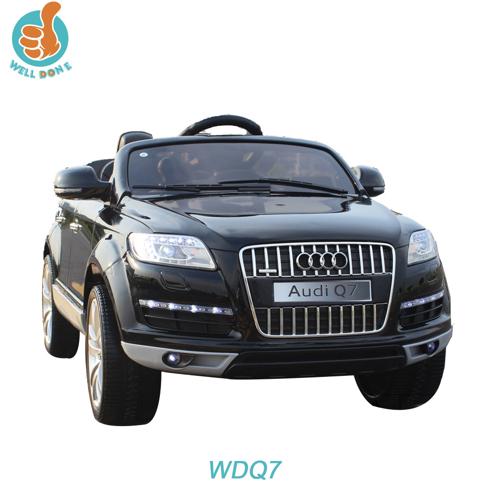 WDQ7 Licensed Audi q7 Suv Baby Ride On Toy Car, With Music And Horn, Fashion Kids Toy Car With Mp3 Port