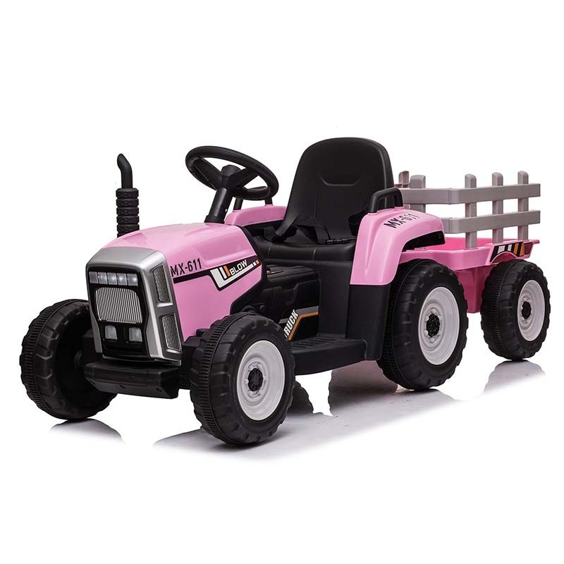 WDXMX611 Tractor with drag bucket new electric ride on car 12 volt remote control car