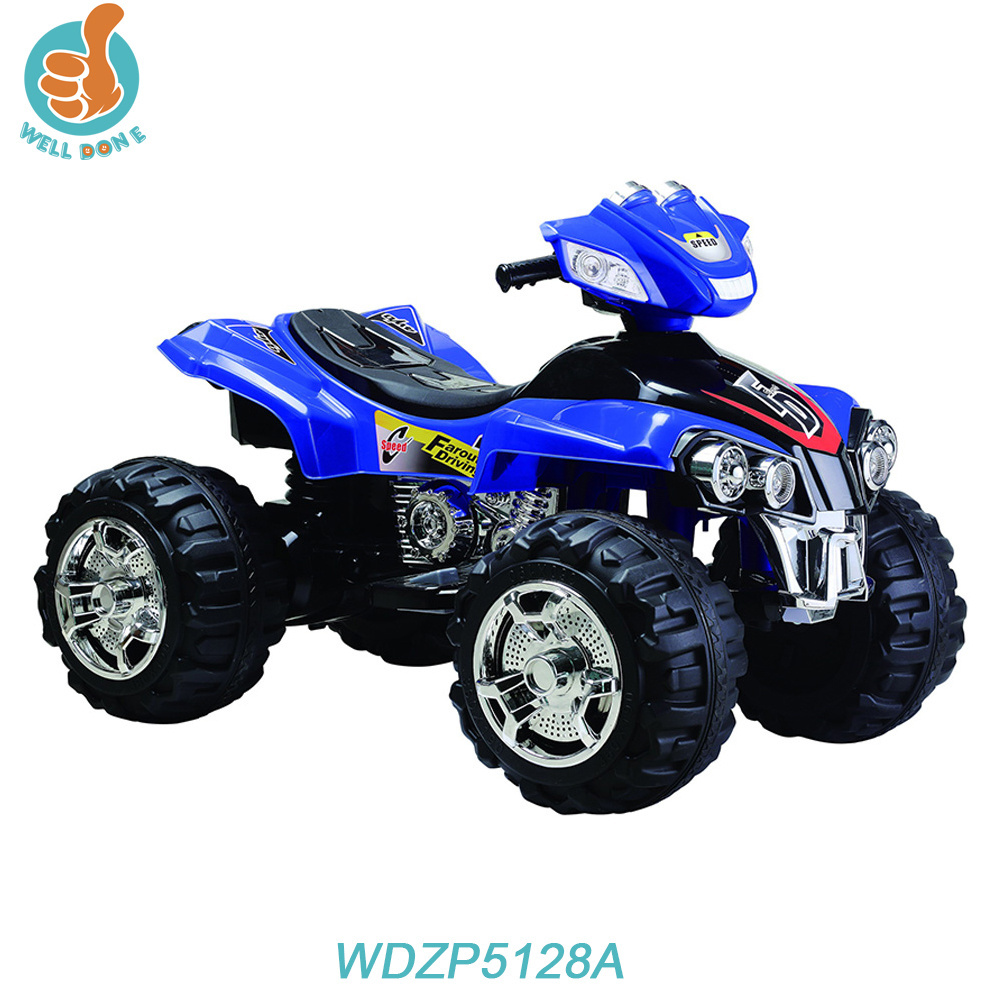 Popular electric car for kids to drive, with big wheel strong power toy quad, kids favorite toy for fun WD5128A