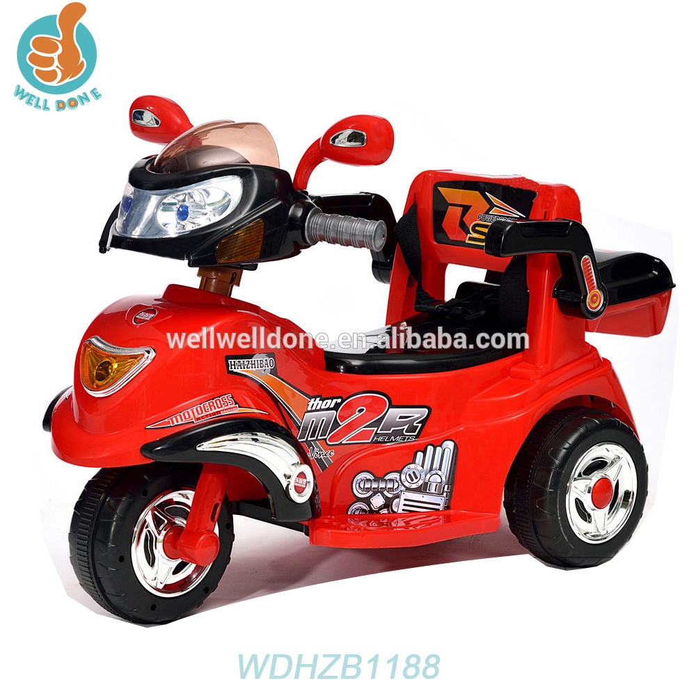 WDHZB1188 Popular design car fashion ride on car for kids battery powered three wheels toy motorcycle