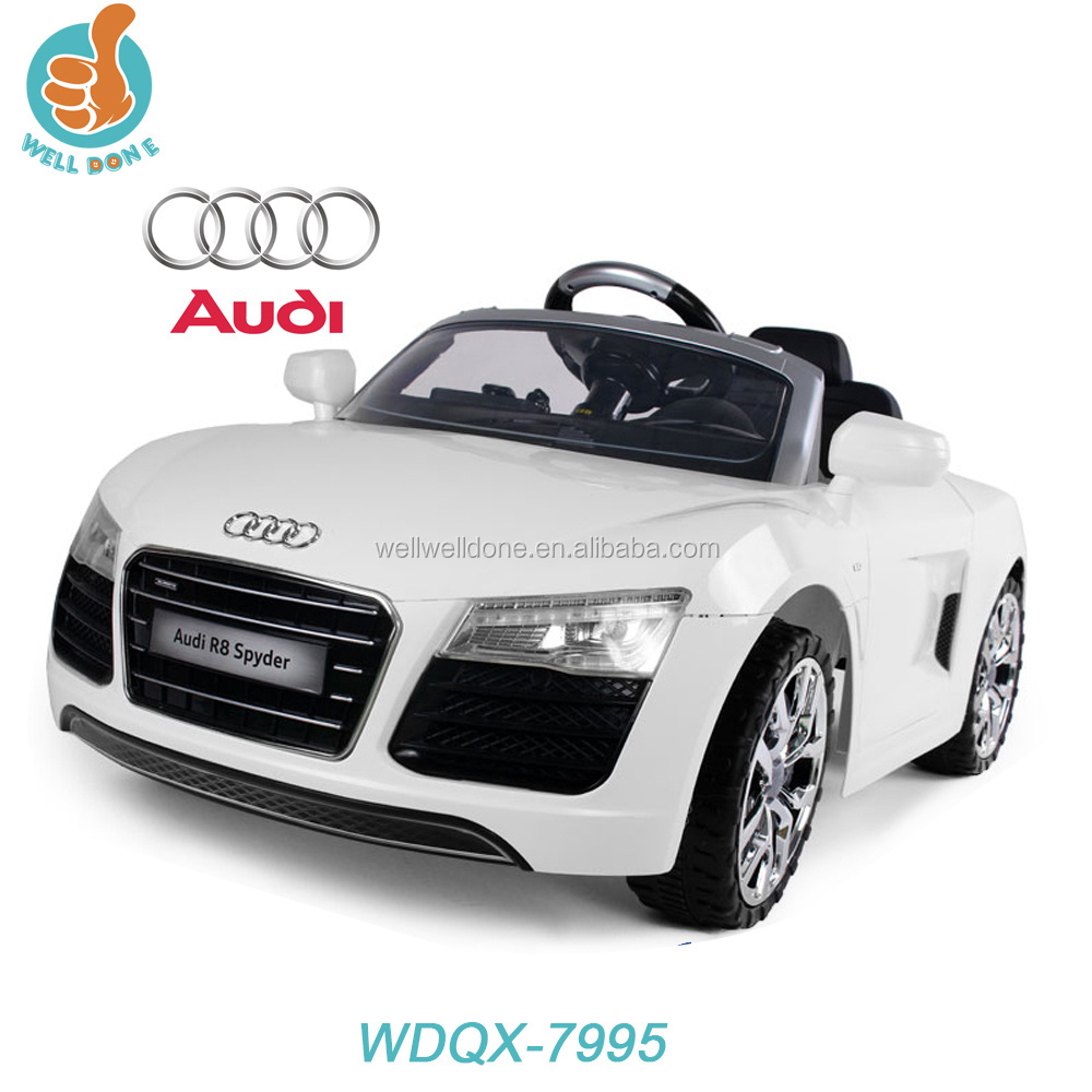 WDQX7995 License kids car Audi R8 baby sit, with remote control cheap toy