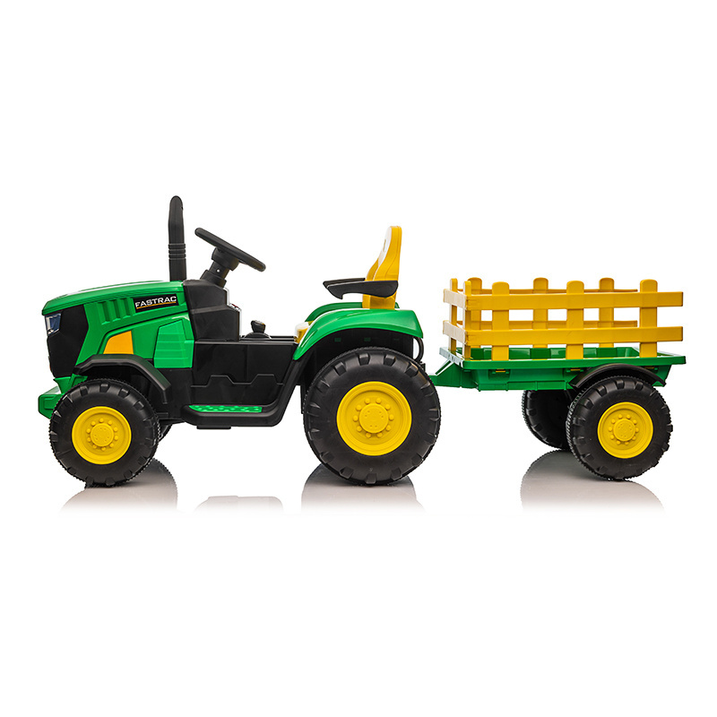 WDHL-3388 2023 New arrival children's toy tractor 12V kids ride on car with trailer