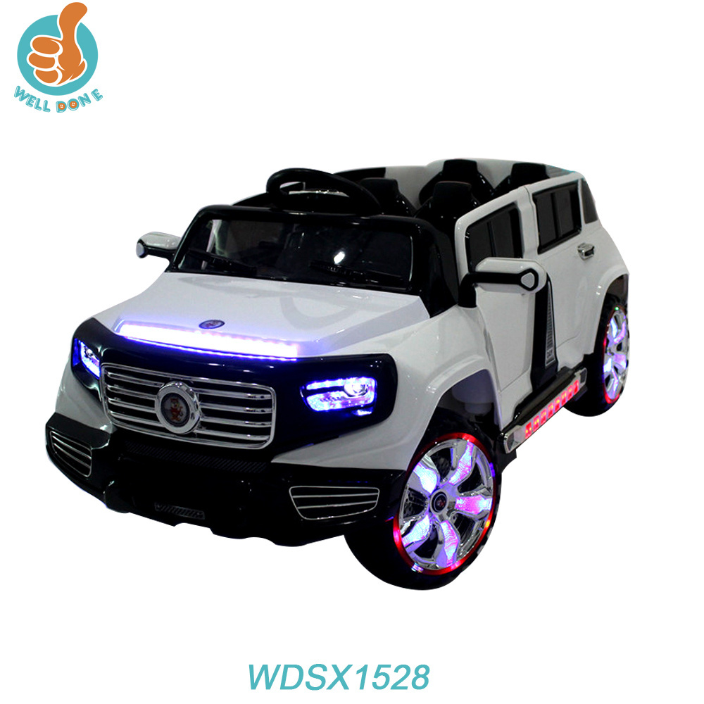 WDSX1528 Hot  kids ride on  car   4 Seater Electric car Toys with 12v battery adjust music