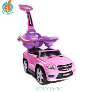 Pink Multi-Functional With Power Display Push Kids Ride On Cars