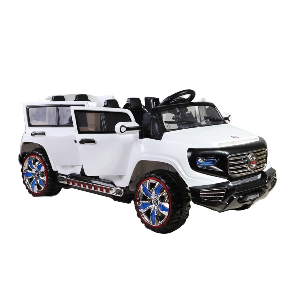 WDSX1528 Hot  kids ride on  car   4 Seater Electric car Toys with 12v battery adjust music