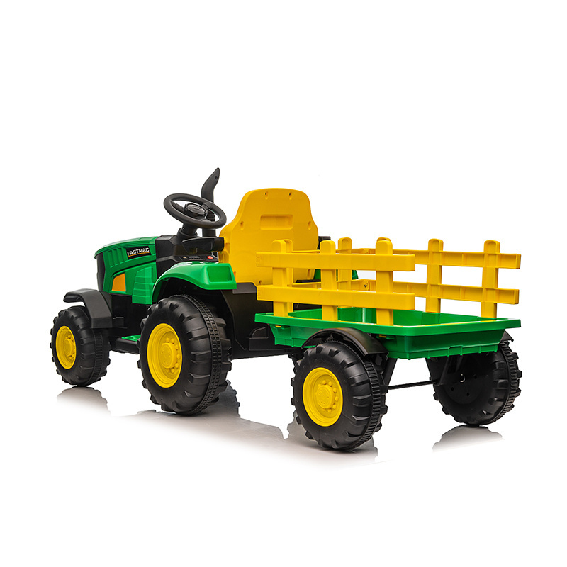 WDHL-3388 2023 New arrival children's toy tractor 12V kids ride on car with trailer