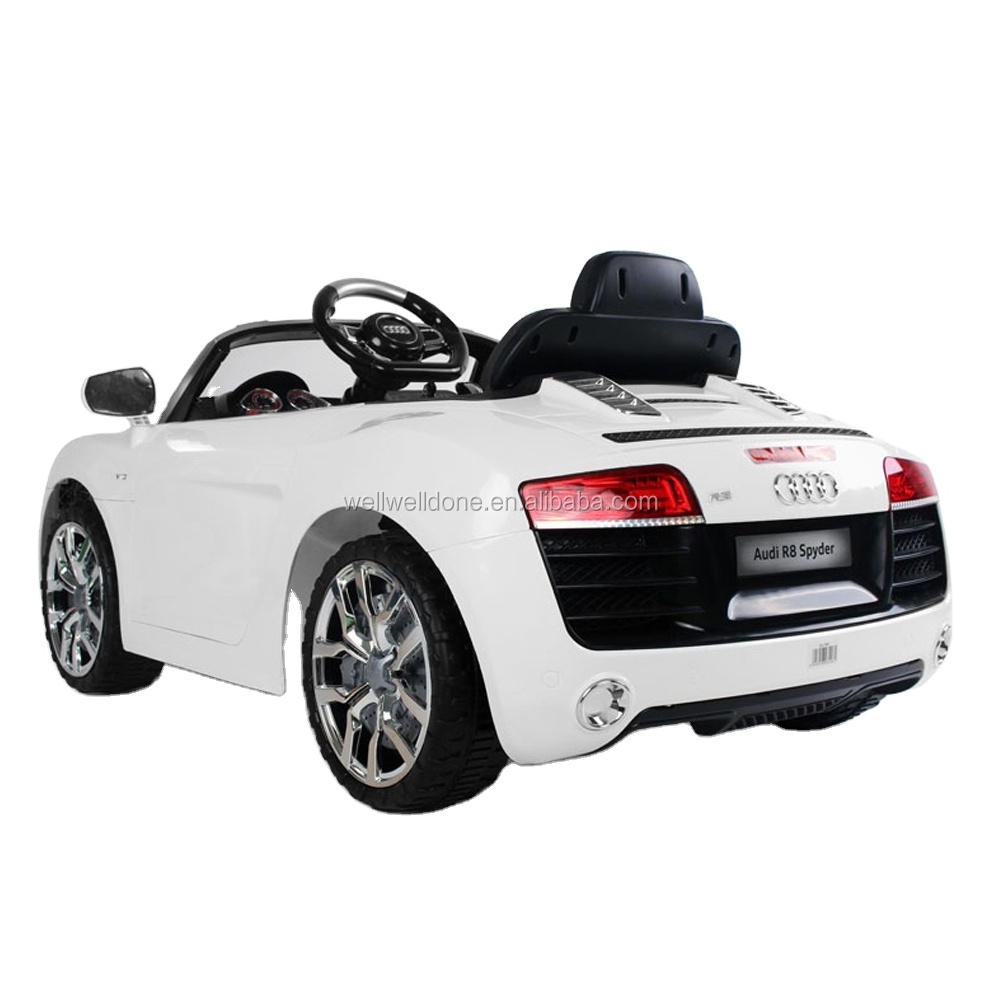 WDQX7995 License kids car Audi R8 baby sit, with remote control cheap toy