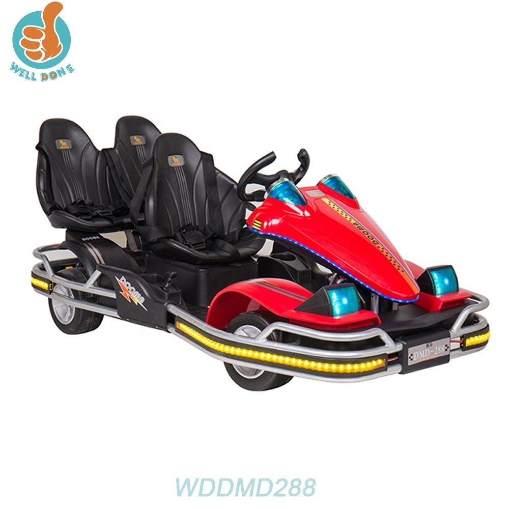 CE approved new go kart car, 3 seat can sit three kids, big strong WDDMD288