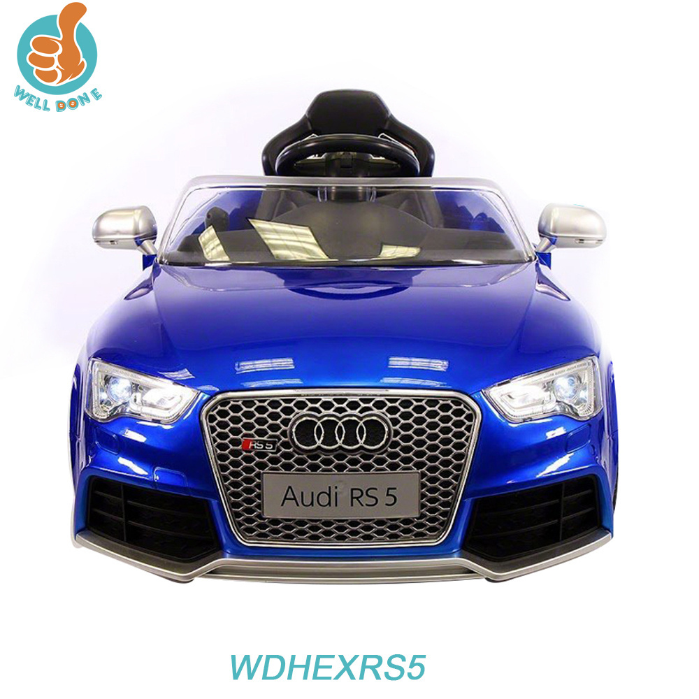 WDHEXRS5 Licensed Audi RS5 2016 New Electric Car For Kids With Remote Control, Leather Seat Power Display 2 Door Open