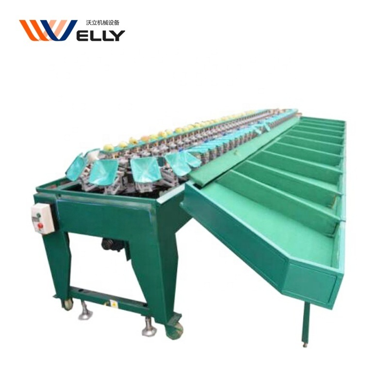 Fruit washing waxing drying sorting machine/ fresh lemon citrus fruit grade machine/ fruit sorter