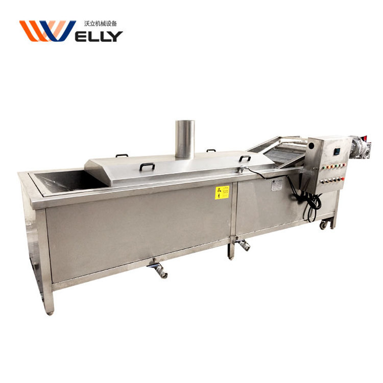 High Efficiency Black Eye Beans Seafood Nut Soybean Steam Blancher Food Plant Conveyor Blanching Machine