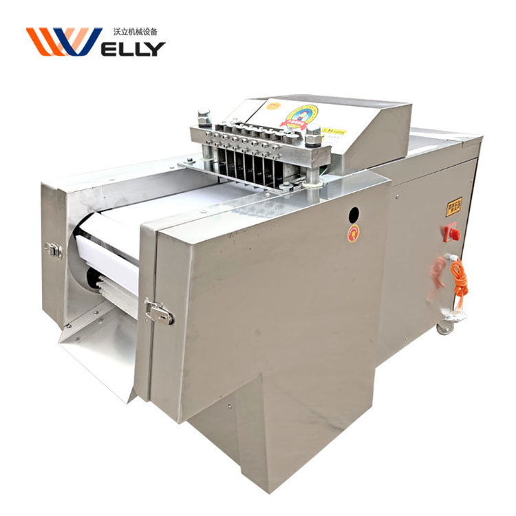 Hot Product Electric Small Fresh Fish Cutting Machine Automatic Chicken Meat Block Cutting Machine For Frozen Meat