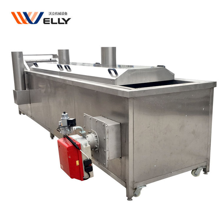 High Efficiency Black Eye Beans Seafood Nut Soybean Steam Blancher Food Plant Conveyor Blanching Machine