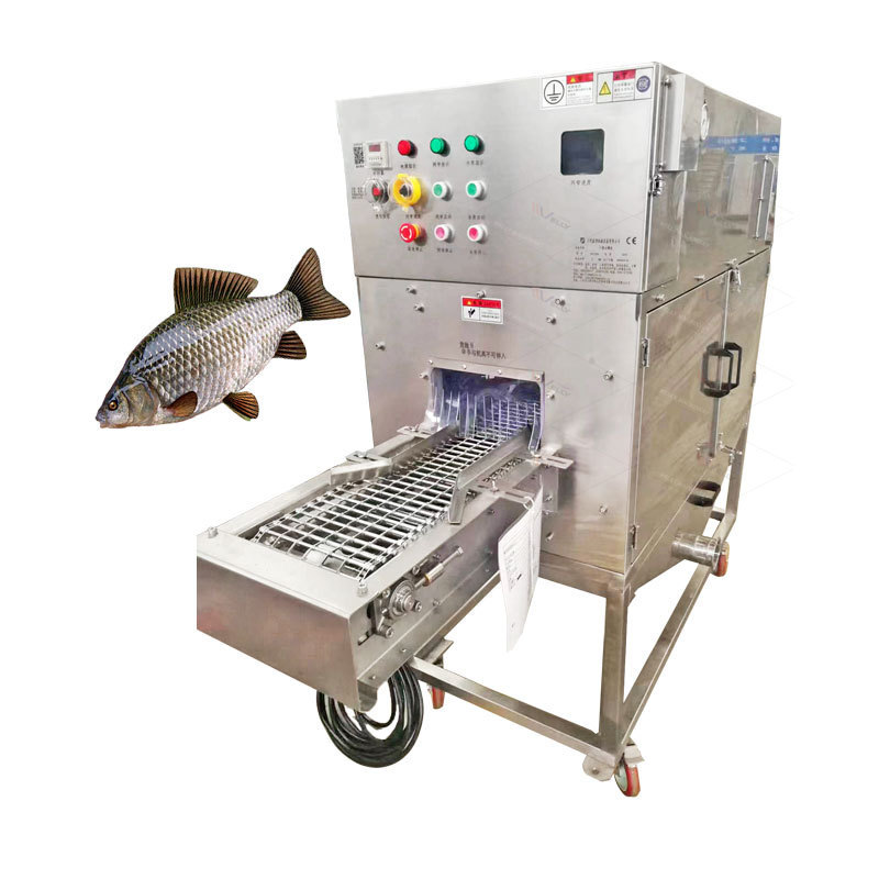 Stainless steel Fish Scraping Scale Remover Entrail Gutting Machine Drum Type Fish Scaling Viscera Entrails Removing Machine