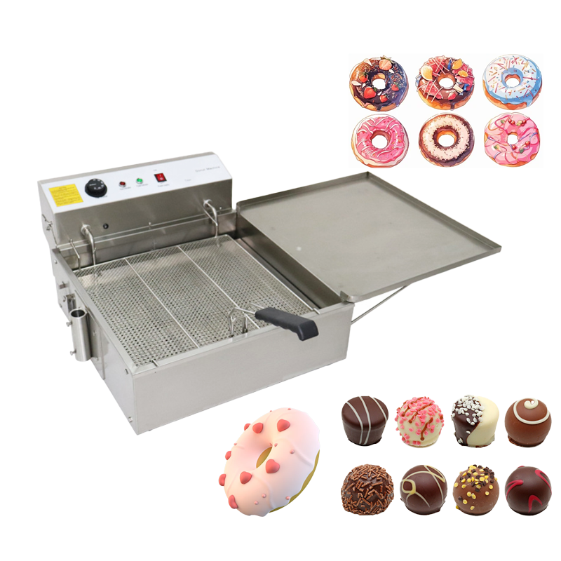 yc-d1 High quality automatic electric donut ball 4 holes 8 rings making doughnuts maker for make donut