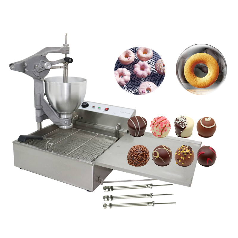 yc-d1 High quality automatic electric donut ball 4 holes 8 rings making doughnuts maker for make donut