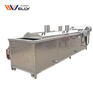 High Efficiency Black Eye Beans Seafood Nut Soybean Steam Blancher Food Plant Conveyor Blanching Machine