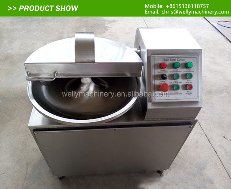 Commercial Industrial Meat Bowl Cutter And Vegetable Mixer Machine Mince Grinder Processing Meat Chopper Hamburger Chopper